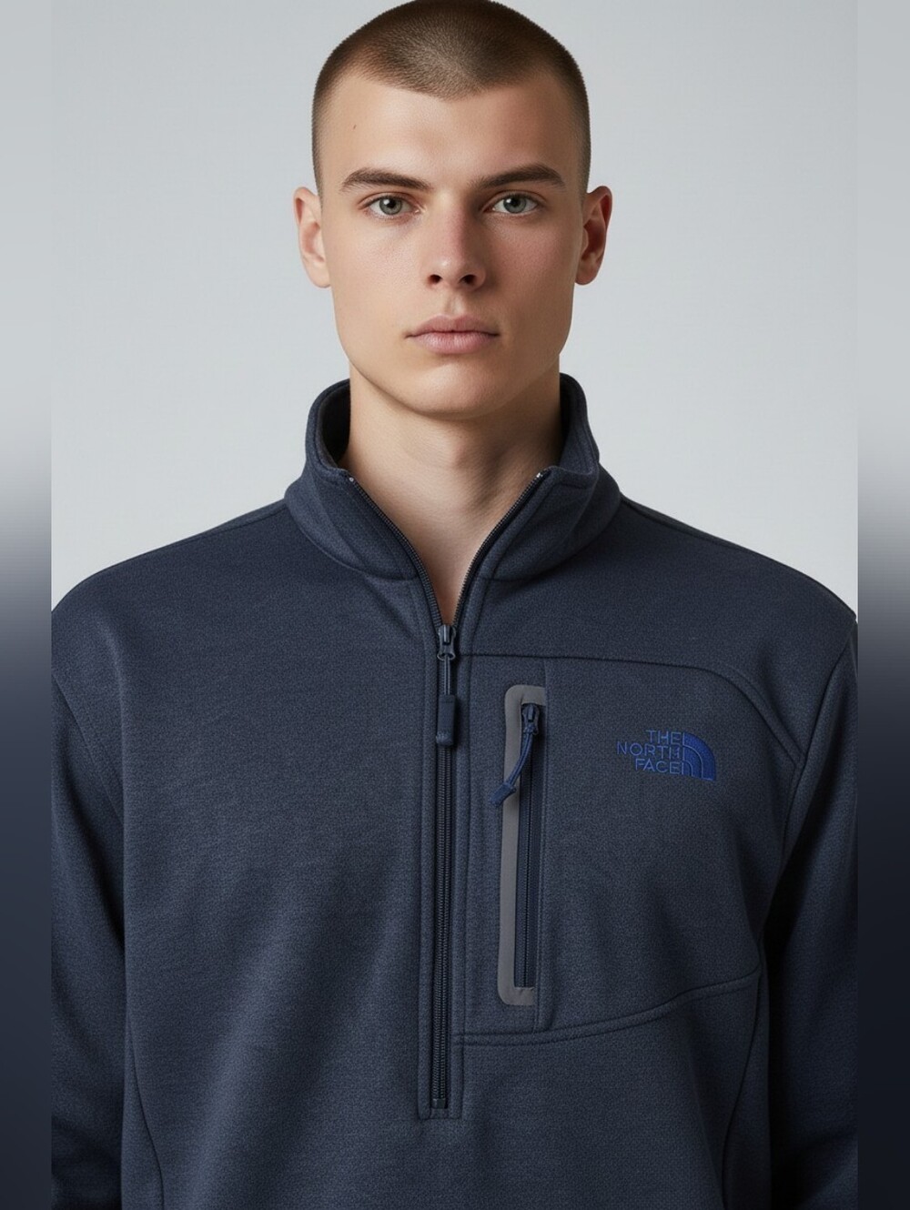 the north face mens Size Large Qrt Zip Drifit Pullover Active Wear